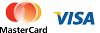 We accept MasterCard and VISA Cards
